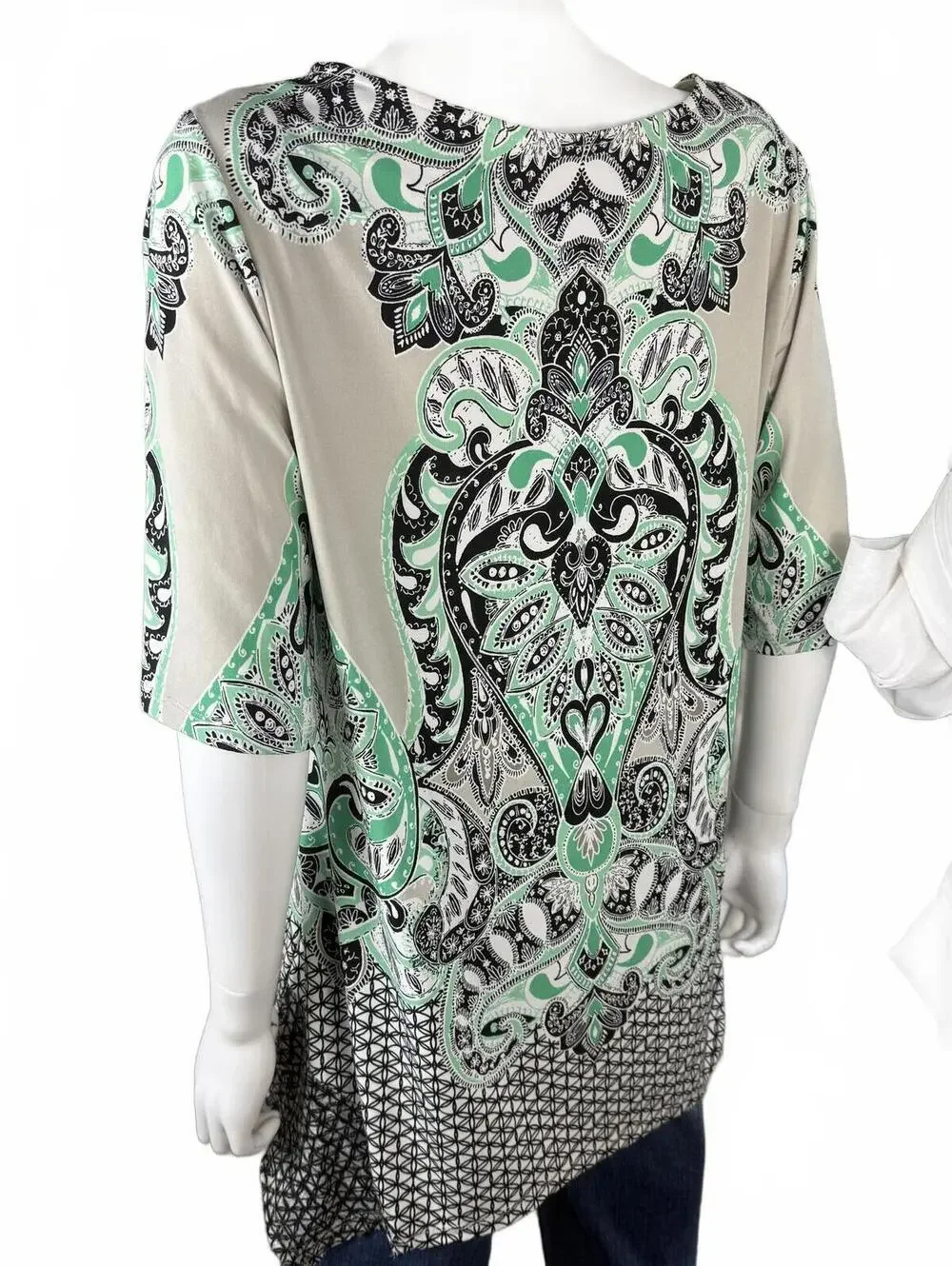Style & Co. Paisley Print Tunic Top Women's Large - Picture 4 of 7